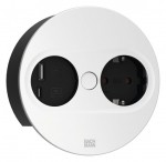 Pistikupesa Twist 2 1 x CEE7/3 2.0m, 1 x USB-A, 1 x USB-C, matt valge