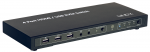 KVM switch: 4 porti, HDMI, 1080p, USB, Audio, Mikrofon, Kaugjuhtimispuldiga, USB hubi v&otilde;imalus