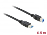 USB 3.0 kaabel A - B 0.5m, must