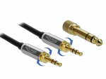 3.5mm kaabel 3.0m, 3pin, lisaks kaasas 6.35mm &uuml;leminek