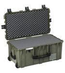 Kohver 832x466x369mm, veekindel, roheline, vahuga, ratastega, IP67, 11.8kg