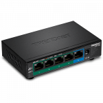 PoE Switch: 4 x 10/100/1000Mbps PoE+, 1 x 10/100/1000Mbps, 32W