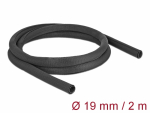 Kaablir&uuml;&uuml;s 19mm, must, 2.0m pol&uuml;ester, kuumakindel, isesulguv