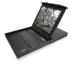 KVM switch: 16 porti, VGA, PS/2, USB, RS232, juhtimine l&auml;bi, EU layout&acute;iga klaviatuur + monitor 17&acute;&acute;, r&auml;kitav 1U