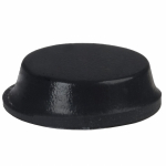 Kummijalg dia 12,7mm x h 3,5mm, must, &uuml;mar