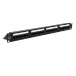 Paneel RJ45 Cat5e/Cat6 24 port varjestatud