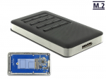 K&otilde;vakettakarp M.2 Key B SSD 42mm kettale, USB 3.0 Micro-B pistik, kr&uuml;pteerimis funktsiooniga