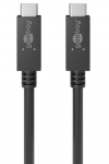 USB-C kaabel 0.5m, USB 3.2, 20Gbps, must