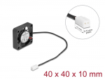Ventilaator 5VDC 40x40x10mm, 0.18m&sup3;/h, 30.5dBA, 6000rpm