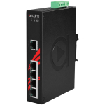 Switch: 4 x 10/100/1000BaseT(X) PoE+, 1 x 10/100/1000BaseT(X), -10 kuni 70&deg;C, mittemanageeritav, DIN, 48-55VDC