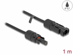 DL4 Solar pikenduskaabel 1.0m, 6 mm&sup2;, must