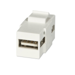 Keystone moodul: USB 2.0 A F - F, valge