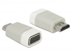 Konverter HDMI (M) - VGA (F) 2K@60Hz, valge/hall