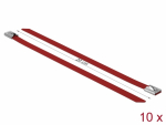 Kaablisidemed 200x7,9mm, terasest, punased (10tk)