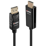 DisplayPort - HDMI kaabel 2.0m, must, 4K 4096x2160@60Hz