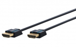 HDMI kaabel 3.0m + Ethernet, 4K 3840x2160@60Hz, OFC, topeltvarjega, superslim, tumesinine