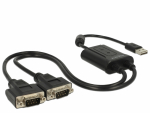 Konverter USB - 2x RS-232 0.6m ASIX MCS7820