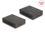 KVM pikendaja, HDMI + USB + Heli, 4K@60Hz, (3840x2160 kuni 70m CAT6 v&otilde;i CAT6a kaabliga), PoC, HDMI loop