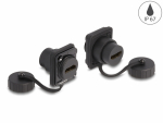 T&uuml;&uuml;p-D moodul - HDMI-A F - F, korgiga, IP67, tolmu ja veekindel, must