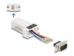 &Uuml;leminek D-Sub 9pin (M) - RJ12 (F) &uuml;hendamiskomplekt, valge