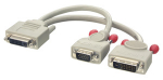 &Uuml;leminek DVI-I Dual Link (F) - DVI-D (M), VGA (M)