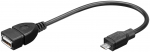 &Uuml;leminek USB 2.0 A (F) - micro B (M) 0.2m, OTG (k&otilde;vaketaste &uuml;hendamiseks OTG seadmetega nt nutitelefonidega)