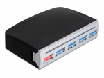 USB 3.0 hub, 4 porti, lisatoitega, kasutamiseks ka 3.5" arvuti slotis