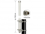 Ringantenn: 12 dBi b/g/n 2.4GHz, v&auml;litingimustele, kinnitus komplektis, N