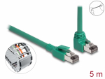 V&otilde;rgukaabel Cat6 SF/UTP 5.0m, roheline, (1x90&deg; nurgaga), CU, Profinet