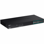 PoE Switch: 16 x 10/100/1000Mbps PoE+, 250W