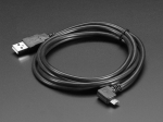 USB kaabel, USB-A - Micro-B, nurgaga, 1.5m