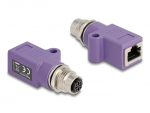 Adapter M12 (F) - RJ45 (F) D-code D 4 pin