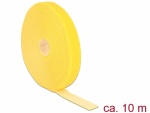 Takjapael rullis 20mm x 10.0m HOOK and LOOP, kollane