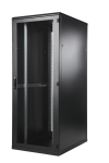 Seadmekapp 24U 1195x600x1000 k,l,s, perforeeritud uksed, kandev&otilde;ime kuni 1000kg, must, TOP III
