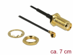 &Uuml;leminek antennile SMA - MHF I, 1.13, 7cm, 10mm keermega
