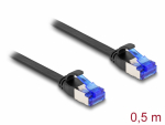V&otilde;rgukaabel Cat6a U/FTP 0.5m, must, lapik, CU