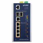 Switch: 1 x 10/100/1000Mbps, 4 x 10/100/1000Mbps PoE+, 2 x SFP, 1 x RJ-45 console, Layer 2/4