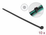Kaablisidemed 610 &times; 9.0mm mustad, UV-kindel (10tk)