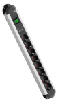 Maandusega pikendusjuhe 8 pesa / 2.0m, l&uuml;litiga, 2 x USB-A, 560x71x54mm, must/hall