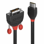 HDMI - DVI-D Single Link kaabel 0.5m, Black Line
