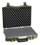 Kohver 457x366x118mm, veekindel, roheline, vahuga, IP67, 2.6kg