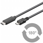 USB 2.0 micro B - USB-C 0.6m, must