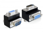 &Uuml;leminek Sub-D 9 pin (M) - Sub-D 9 pin (F), 90&deg; nurgaga