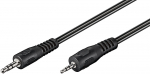 3.5mm - 2.5mm kaabel 2.0m, must