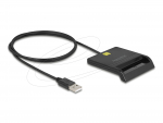 ID-kaardilugeja, must, USB2.0 - A pistik
