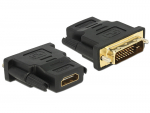 &Uuml;leminek DVI-D (M) - HDMI (F), kullatud kontaktid, must