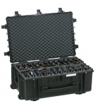 P&uuml;stolikohver 860x560x355mm, veekindel, must, vahuga, ratastega, IP67, 16.39kg