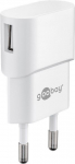 USB laadija 1 x USB-A, 100 - 240V > 5V, 1A, 5W, pordid k&uuml;ljel, valge