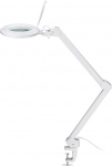 LED luuplamp klambriga 10W, ⌀127mm l&auml;&auml;ts,1.75x suurendus, max 800lm, heledus ja valguse v&auml;rvus reguleeritav, kallutatav, p&ouml;&ouml;ratav, reguleeritava jalaga, valge