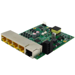 Korpuseta Switch: 5 x PoE+ 10/100BaseT(X), 44 VDC - 57 VDC, -40&deg;C kuni +80&deg;C